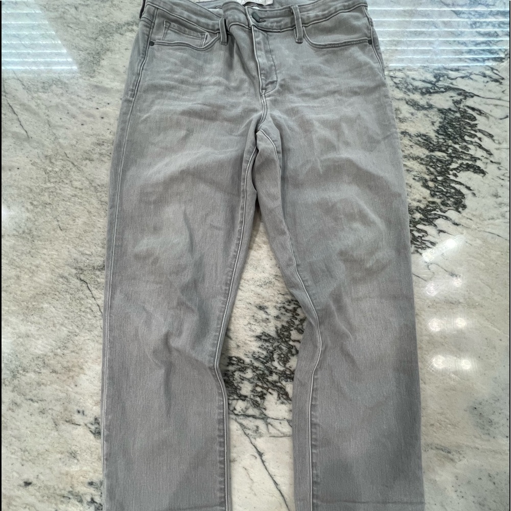 Athleta Sculptek Capri Jeans Washed Black EXCELLENT sz 14